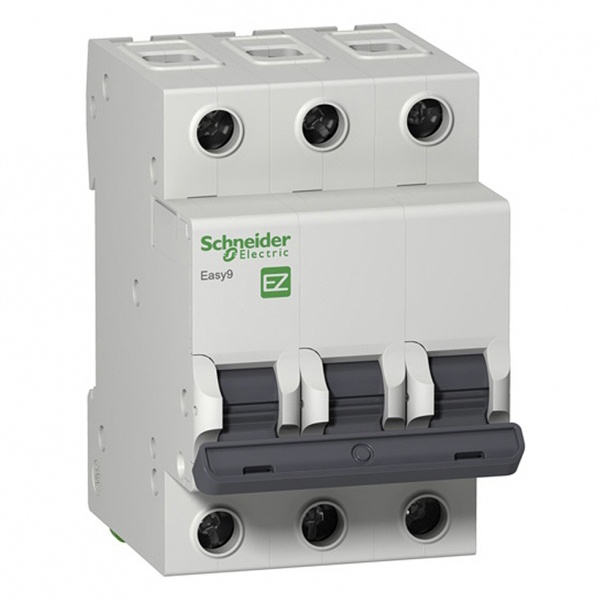 Автоматический выключатель Schneider Electric EASY 9 3П 63А B 4,5кА 400В (автомат электрический)