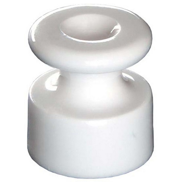 Изолятор керамика белый [упак. 50шт] Bironi