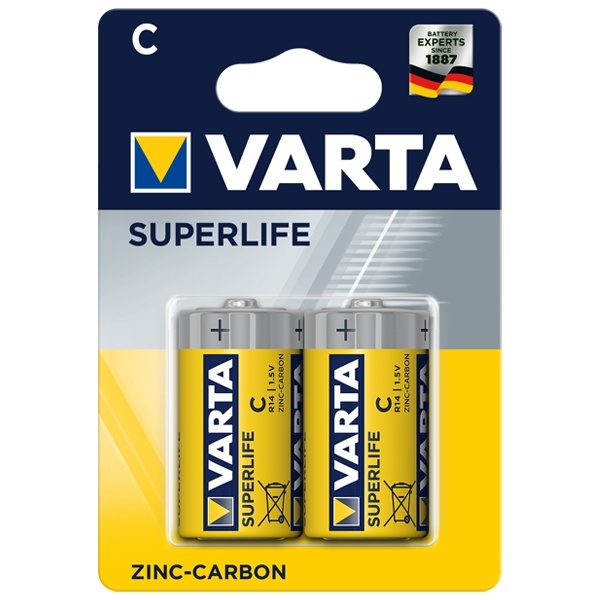 Батарейка VARTA SUPERLIFE C R14 (упаковка 2шт) 4008496556304