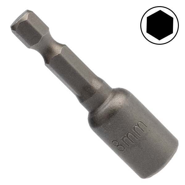 Ключ-насадка 8х48 мм, 1/4 дюйма магнитная (упак. 20 шт.) Kranz