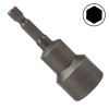 Ключ-насадка магнитная KRANZ 1/4 дюйма 17х65 мм