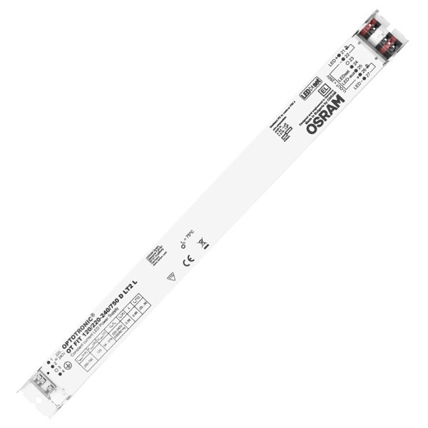 LED драйвер OT FIT120/220…240/750мА D LT2 L 13.5-120W 54-216V 250-750мА 360x30x21mm Osram