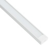 Профиль накладной серия Линии света белый алюминий, CAB262 комплект: матовый экран, 2 заглушки и кре
