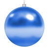 Елочная фигура Шар глянцевый 10 см, цвет синий