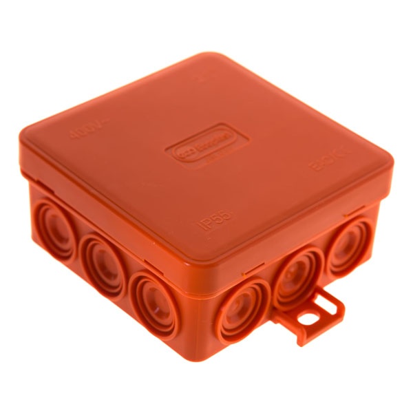 Коробка огнестойкая JBL085 85х85х38 Е110 для открытой проводки 12 выходов IP55 8P (0,15-4,0мм2)