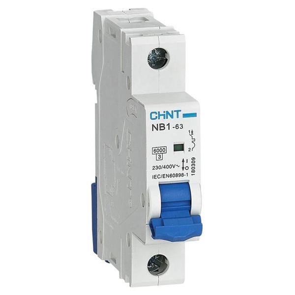 Автоматический выключатель NB1-63 1P 20А 6kA х-ка B (DB) (R) CHINT (автомат электрический)