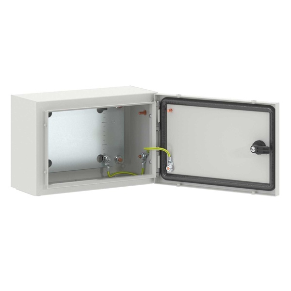 Шкаф навесной металлический влагозащищенный STE 200x300x150мм с монтажной платой IP66 DKC