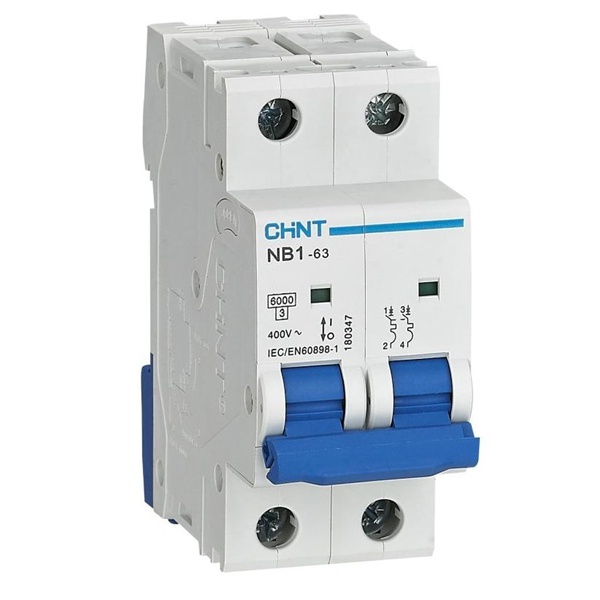 Автоматический выключатель NB1-63 2P 3А 6kA х-ка B (DB) (R) CHINT (автомат электрический)