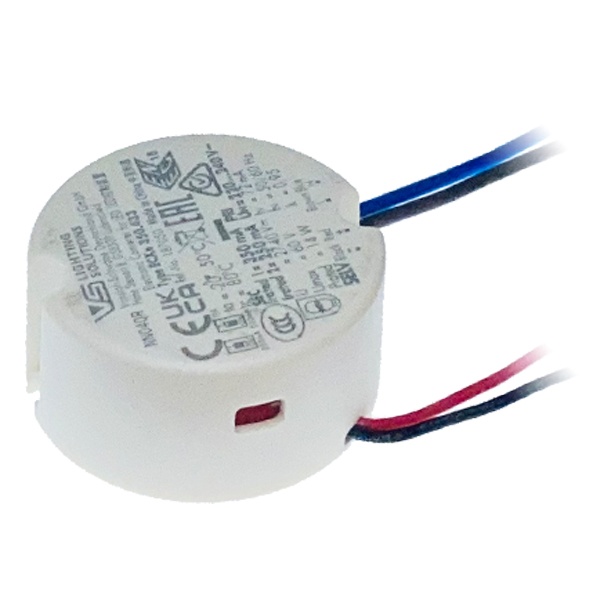 LED драйвер ECXe 350.433 14W 27-40V 250-350мА DIP-переключатель D45x21mm VS