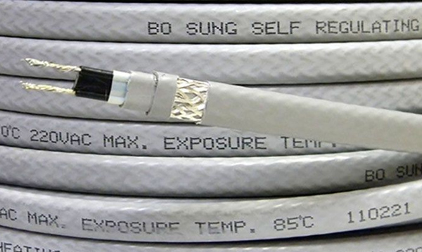 Саморегулирующийся кабель, на отрез, для обогрева труб